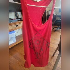 Red Graphic Tank Top